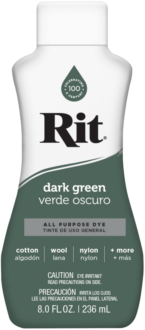 Multipack of 3 - Rit Dye Liquid 8oz-Dark Green